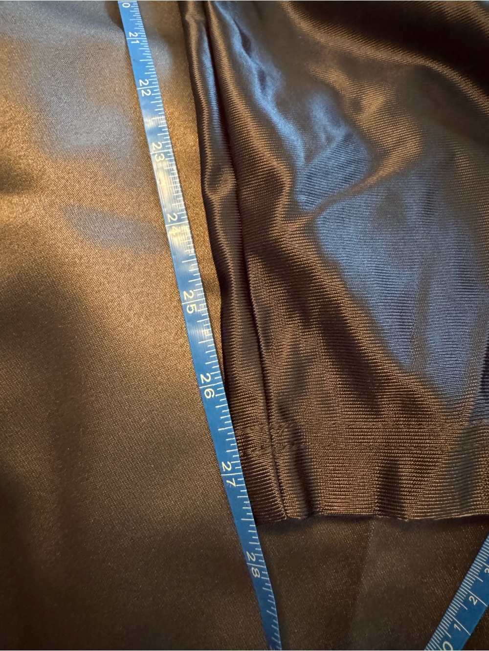 EUC- Vintage Nike Shiny Nylon Track Pants – Dark Grey with Royal Blue Sides - Picture 9 of 10